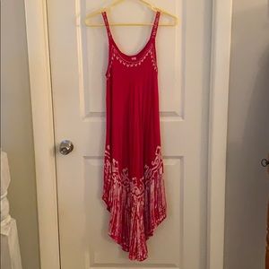 Pretty red handkerchief dress